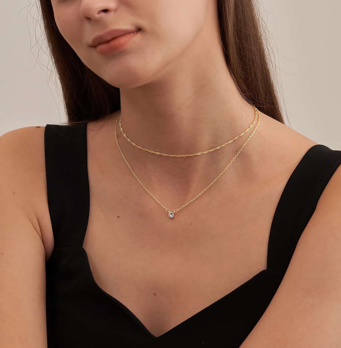 golden layer necklace