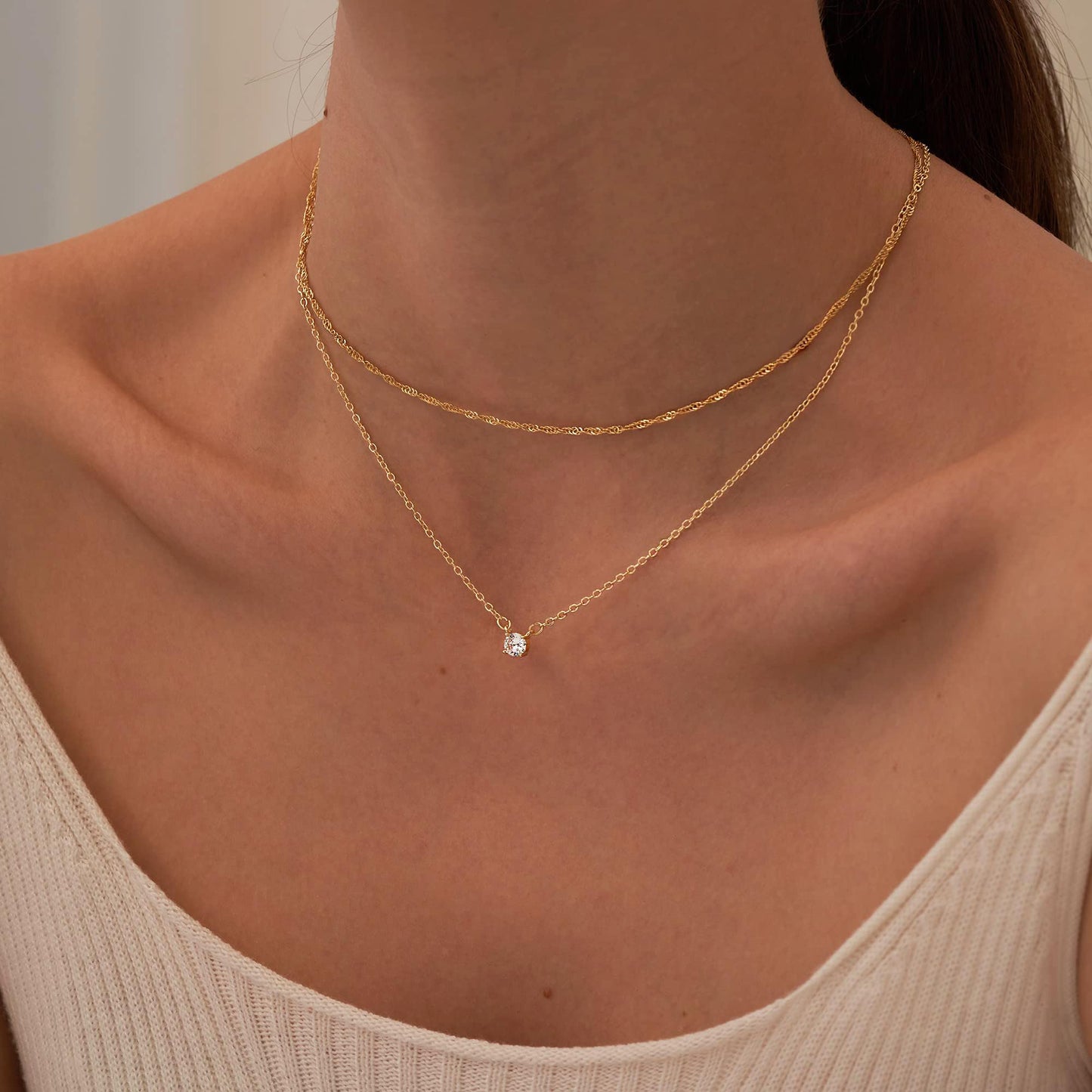golden layer necklace