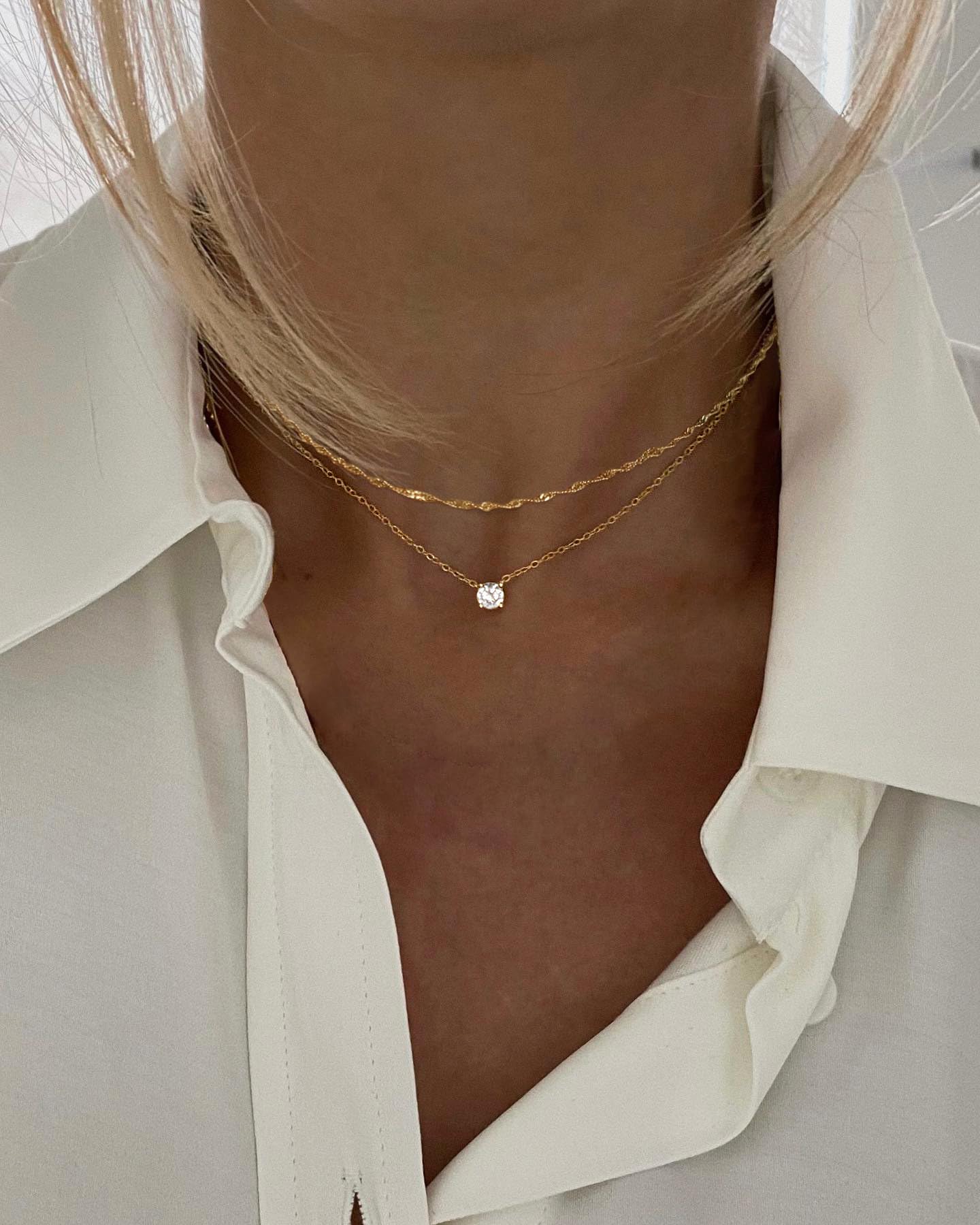 golden layer necklace