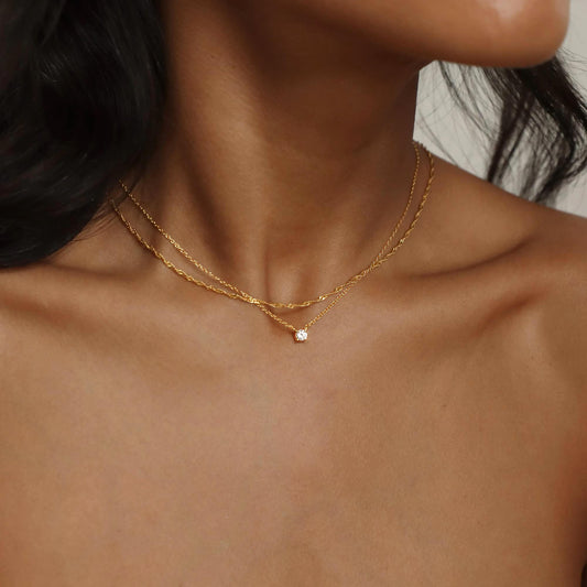golden layer necklace