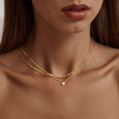 golden layer necklace